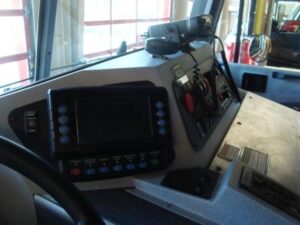 300 is equipped with a VMUX computer which allows the driver to control anything dealing with the truck from the driver's seat.  Environmental systems, generator, emergency lights, scene lights, high idle and door open features gives the driver unlimited access to information about the truck.